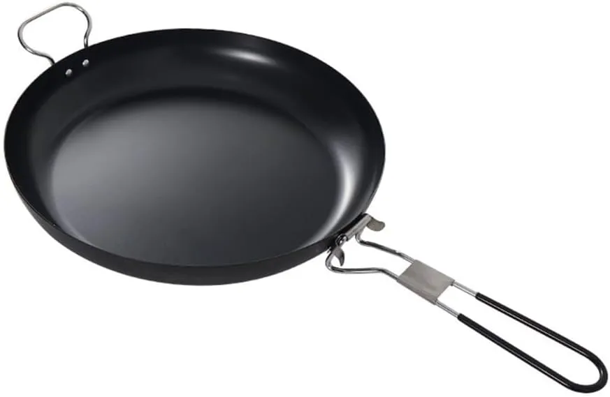 Camping Frying Pan, Foldable Handle Camping Pan, Camping Skillet for Cooking Egg Steak, Handle Pot, Nonstick Frying Pan For Outdoor Picnics And Camping(12 inches)