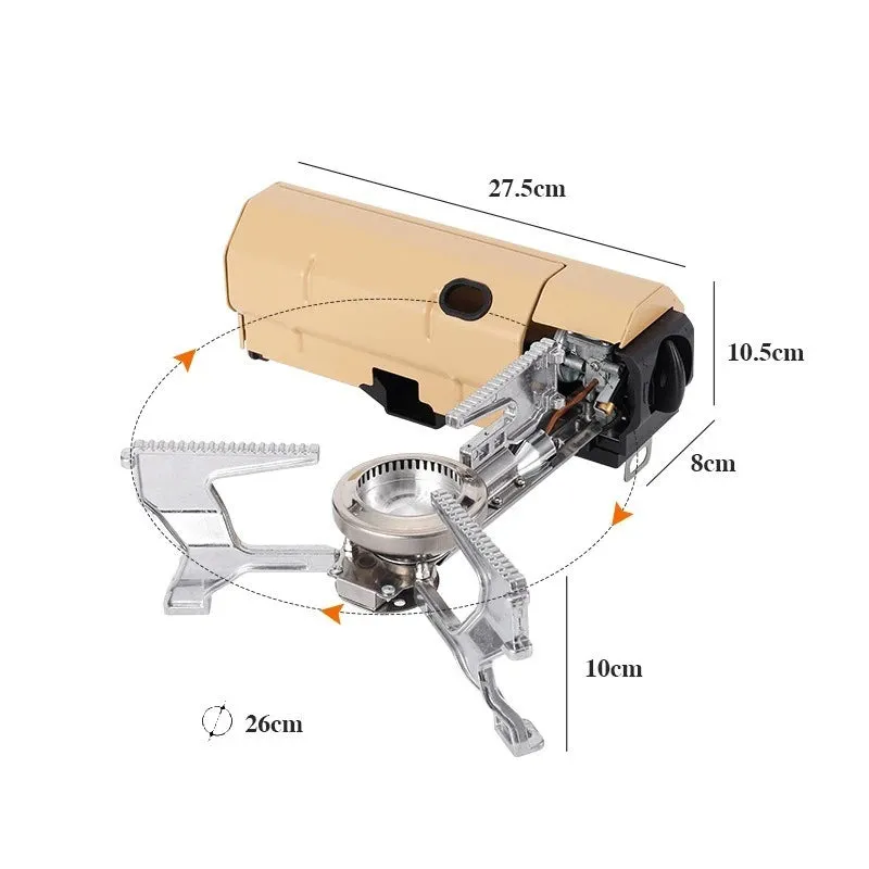 Camping Outdoor Portable Gas Folding Cassette Super Stove Camping Cookware 3800W Burner Furnace Camping Stove Gas