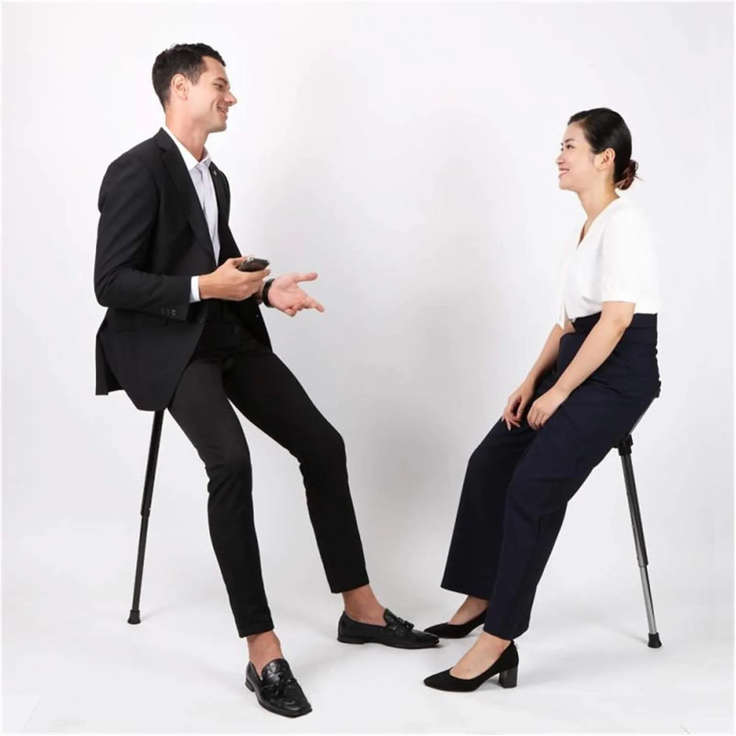 Camping Stool, Small Folding Chair, The Fishing Tool Chair Outdoor Retractable Folding Stool Portable High Chair Single Leg Chair Outdoor Camping Fishing Chair (Color : Black)