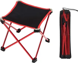 Camping Stool, Small Folding Chair, The KORAMAN Ultralight Portable Folding Stool Outdoor Folding Chair Zha Aluminum Alloy Fishing Sketching Chair