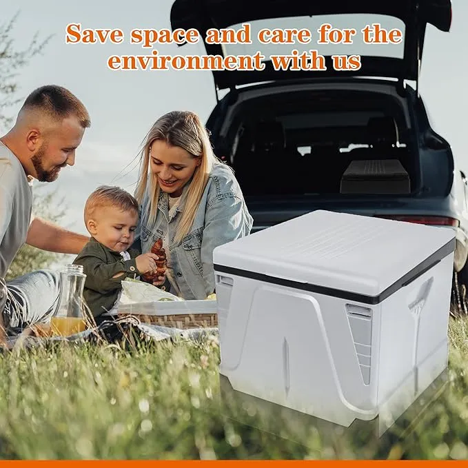 Camping Toilet, Composting Toilet with Biodegradable Bags, Portable Potty for Adults, Folding Toilet for Car Camping Hiking Long Trips Beach