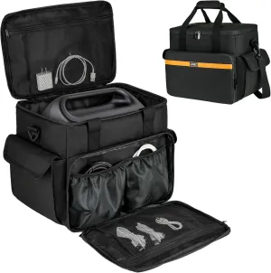 Carrying Case Compatible with Jackery Explorer 2000 v2/1500/1000 Plus/ECOFLOW Delta 2/Anker SOLIX C1000/BLUETTI AC180,Portable Power Station Travel Bag for Charging Cable and Accessories(Bag Only)