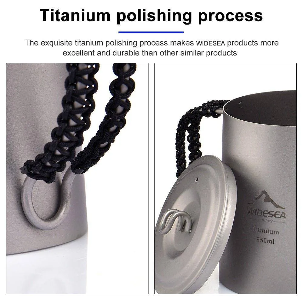 Compact Titanium Kettle for Outdoor Adventures