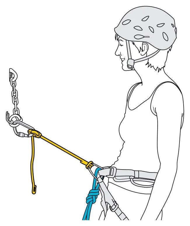 Connect Adjust - blue, adjustable lifeline