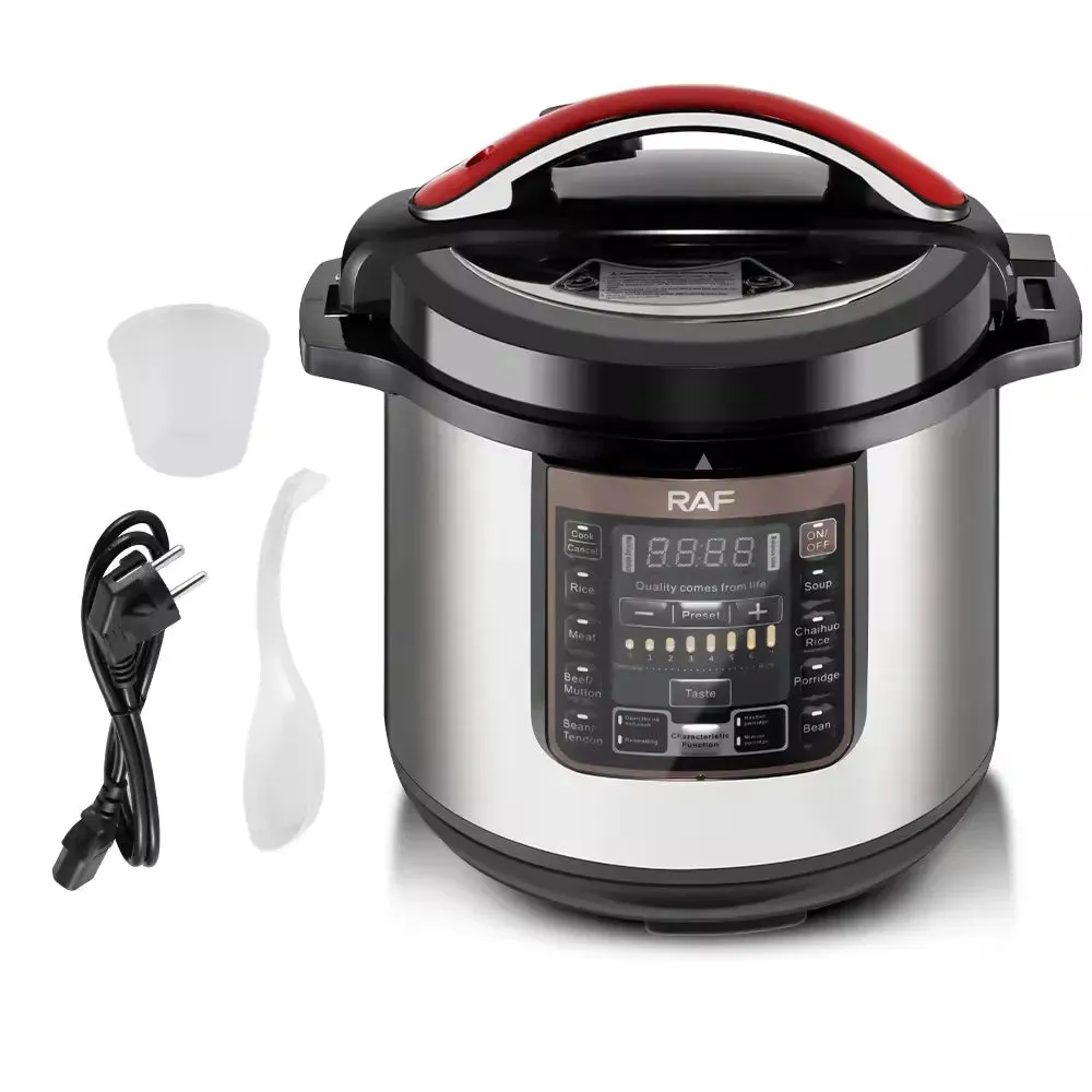 Cooker LED - Display Electric 1600W Loved by customers Features Pressure Multi-functional with Capacity Aluminum, Tailored 12L Nonstick Safety and RAF Smart High