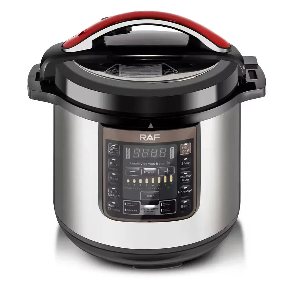 Cooker LED - Display Electric 1600W Loved by customers Features Pressure Multi-functional with Capacity Aluminum, Tailored 12L Nonstick Safety and RAF Smart High