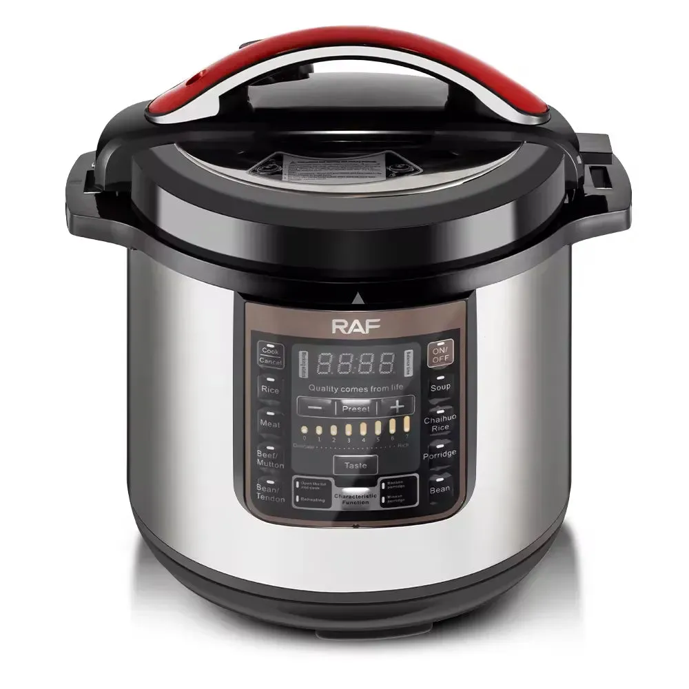 Cooker LED - Display Electric 1600W Loved by customers Features Pressure Multi-functional with Capacity Aluminum, Tailored 12L Nonstick Safety and RAF Smart High