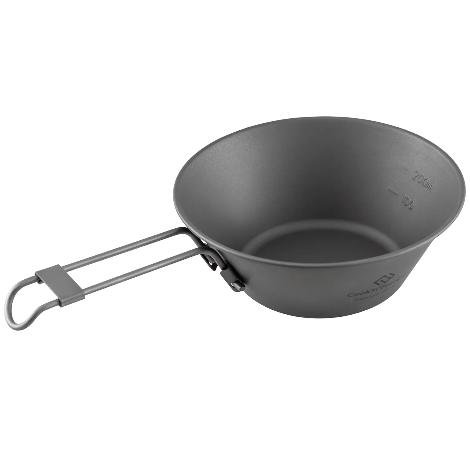 Cook'n'Escape 300ml Titanium Sierra Cup with Folding Handle