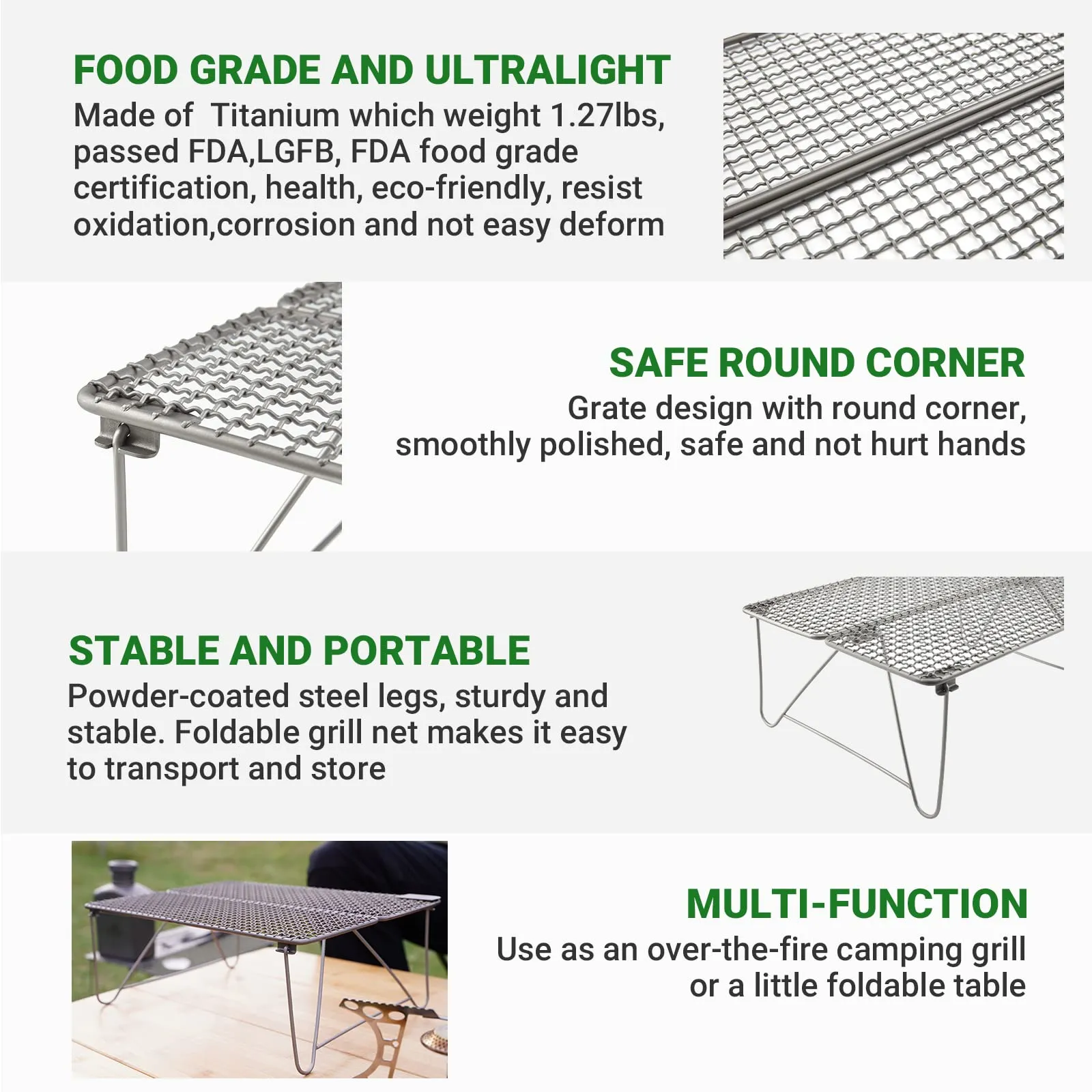 Cook'n'Escape POR-TABLE Titanium Grill