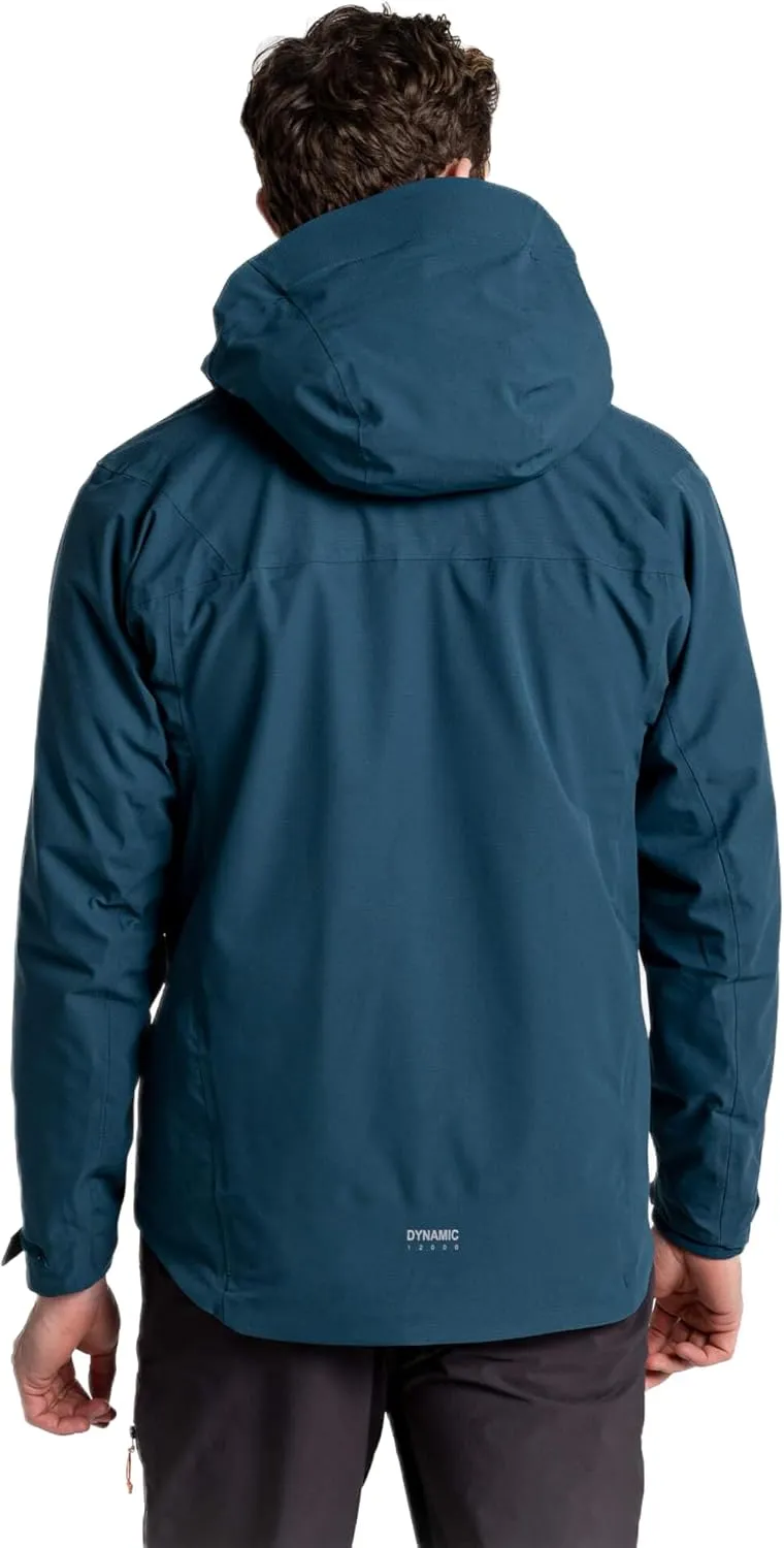 Craghoppers Mens Dynamic Pro Stretch Waterproof-Breathable Rain Jacket