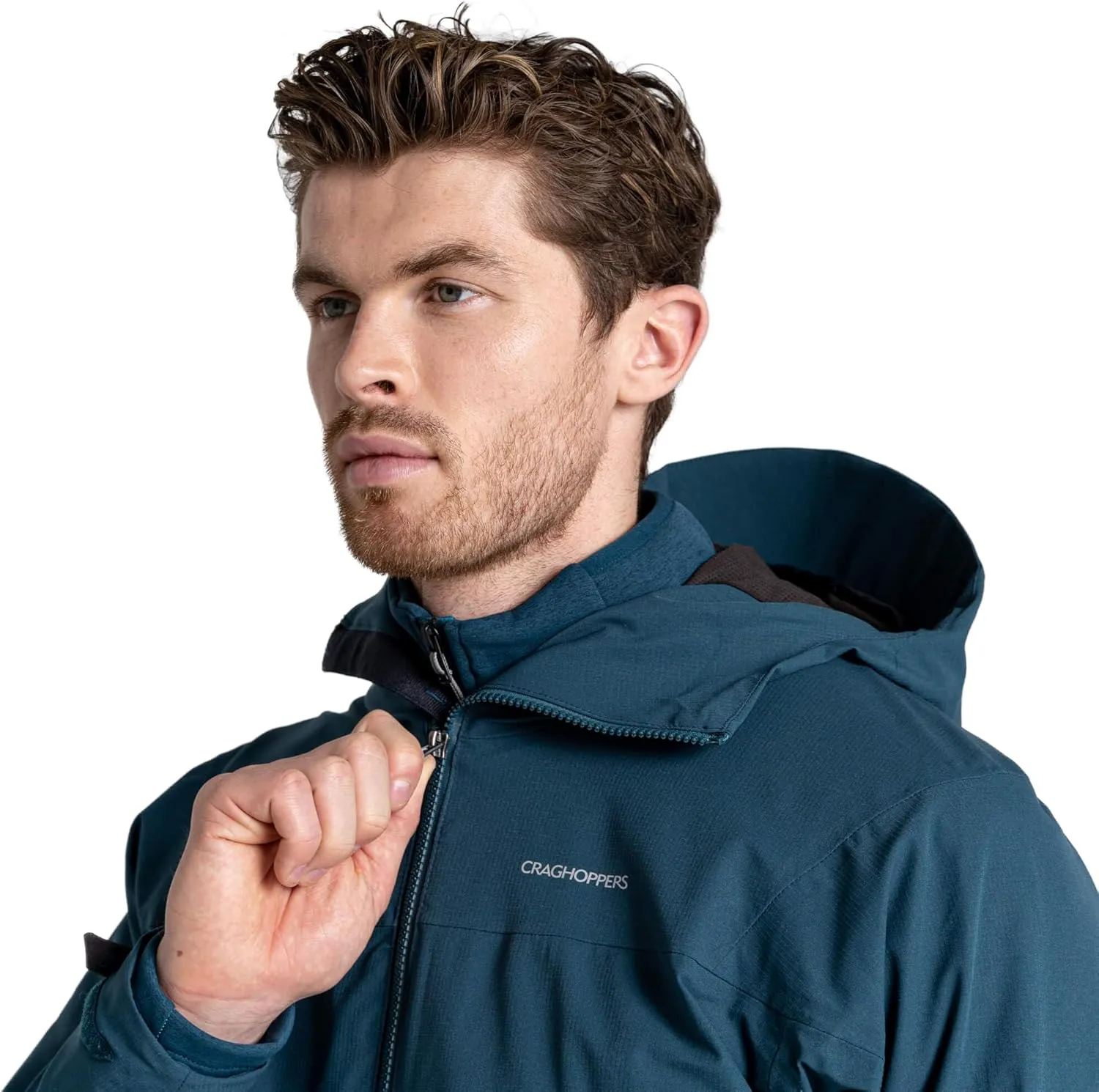 Craghoppers Mens Dynamic Pro Stretch Waterproof-Breathable Rain Jacket