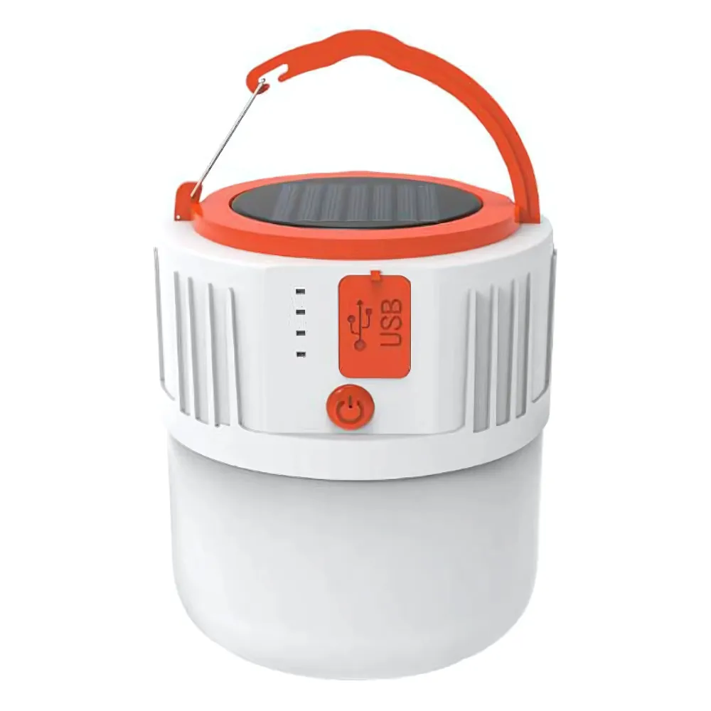 Daylite: Solar Rechargeable Compact LED Camping Tent Light with USB-C Port & Hanging Hook