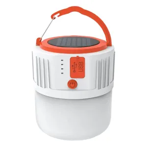 Daylite: Solar Rechargeable Compact LED Camping Tent Light with USB-C Port & Hanging Hook