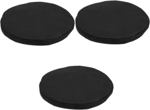 DECHOUS 3pcs Seat Cushion Round Chair Cushions Portable Stool Outdoor Chair Cushions Chair Stool Cushion Portable Camping Stool Cushion Foldable Fishing