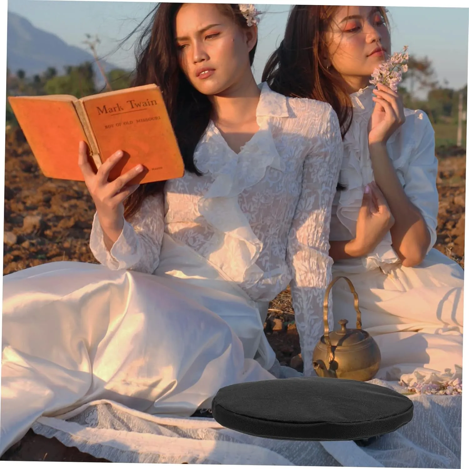 DECHOUS 3pcs Seat Cushion Round Chair Cushions Portable Stool Outdoor Chair Cushions Chair Stool Cushion Portable Camping Stool Cushion Foldable Fishing