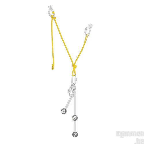 Dual Connect Vario, adjustable double lanyard