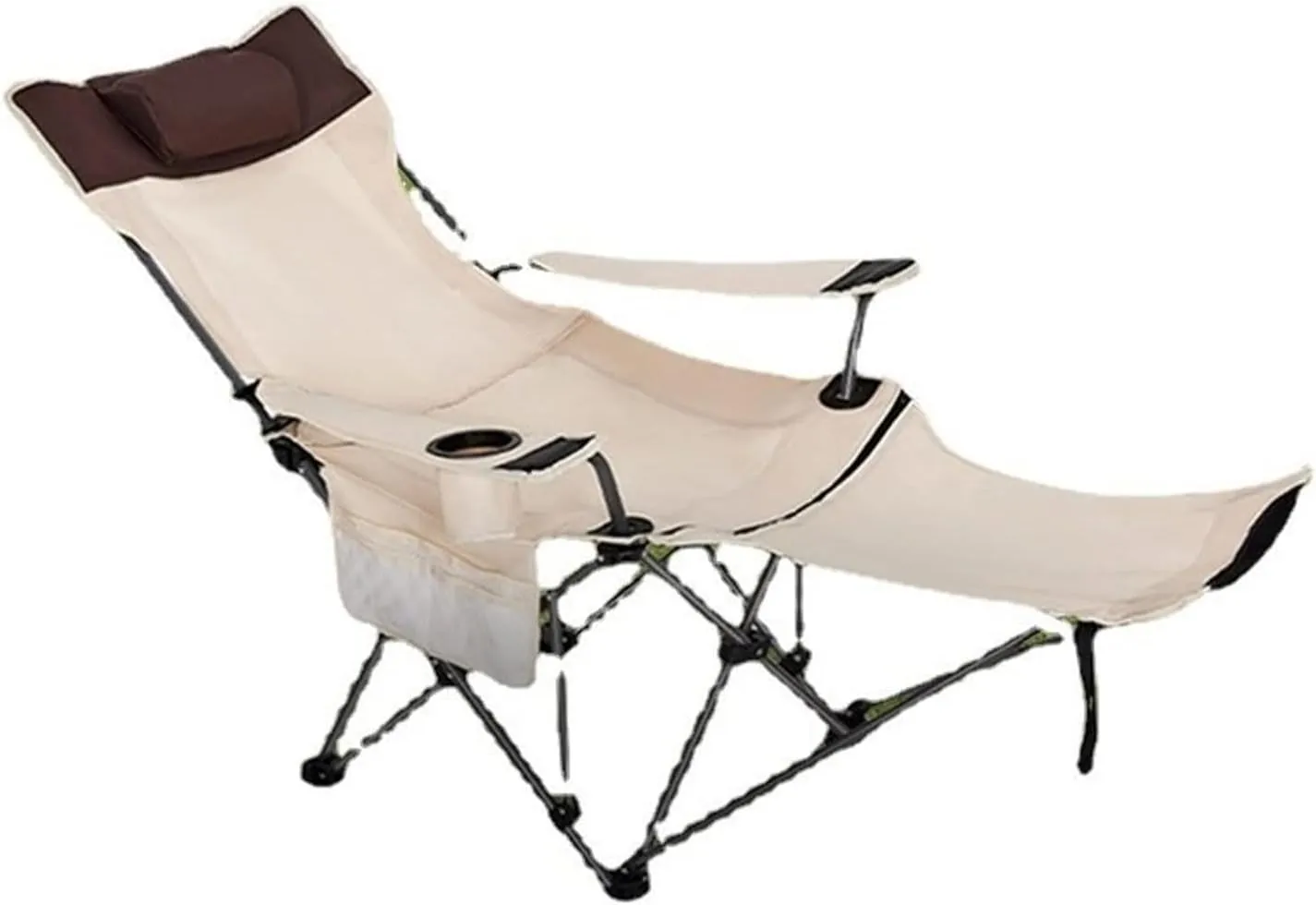 Dual-Purpose Outdoor Folding Chair Portable Nap Lunch Break Fishing Chair Lightweight Beach Chair Lazy Stool Camping Chair