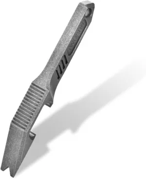 EDC Pry Bar Bottle/Can/Box Opener 6-in-1 Multi Tool 4.4" Titanium Nail Puller Prybar Screwdriver with Lanyard Hole