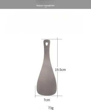 EDC Pure Titanium Rice Spoon, Kitchen And Household Titanium Alloy Shovel, Rice Spoon, Camping Outdoor Rice Spoon