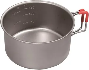 Evernew Titanium Lightweight Camping Cup w/Folding Handle, 570