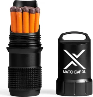 EXOTAC - MATCHCAP XL Waterproof Camping Match Kit Holder with Integrated Striker