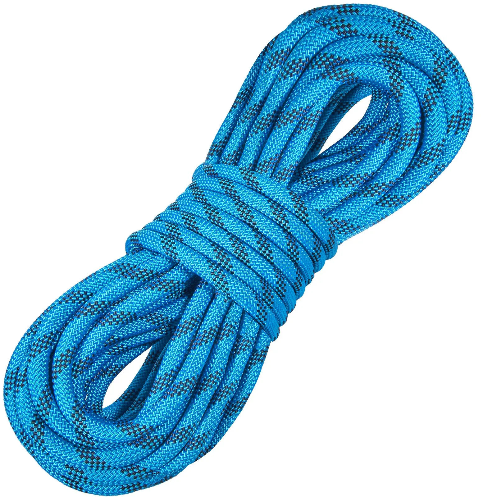 (FINAL PRICES ARE LOWER ON OUR SITE!) VEVOR Static Climbing Rope, 96 ft Outdoor Rock Climbing Rope with 26KN Breaking Tension, 0.4'' /10mm High Strength Safety Rope, Escape Rope with 2pcs Carabiner and Storage Bag