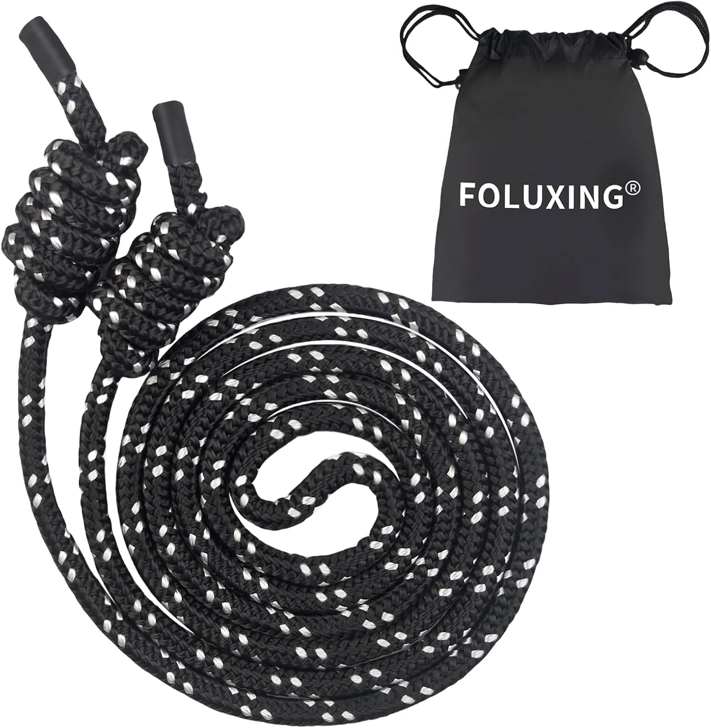 Flow Rope Jump Rope for Fitness - High Performance Adjustable Exercise Jump Rope for Men & Women - Double Woven Workout Rope for Home Gym, Cardio, Boxing & MMA - Indoor/Outdoor Training (Beginner Friendly)