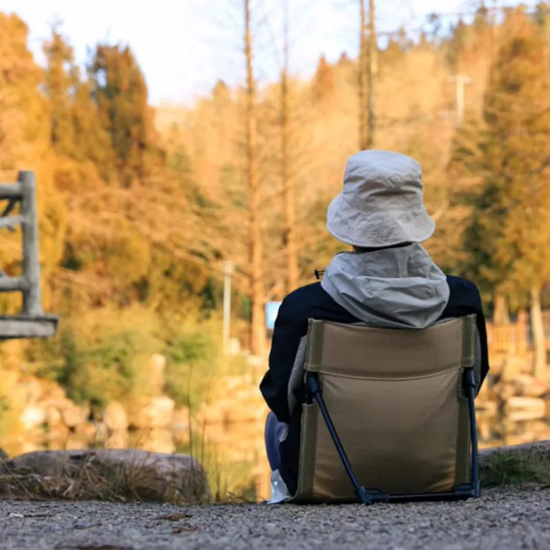 Foldable Camping Chair Outdoor Picnic Single Lazy Chair