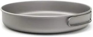 frypan, Ultralight Titanium Frypan Outdoor Camping Hiking Picnic Cooking Frying Pan