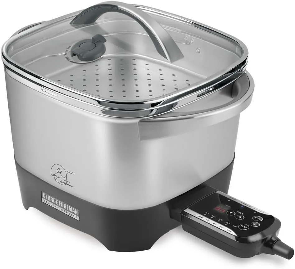 George Foreman RC0995P 20-Cup Smart Kitchen Multicooker with Intelli-Probe Digital Controls