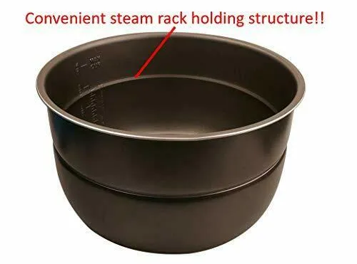 GJS Gourmet Replacement Non-Stick Inner Pot Compatible w/ Power Pressure Cooker