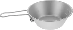 GLEAVI Titanium Portable Camping Bowl Korean Style Makgeolli Bowl Outdoor Food Handle Multi- Options for Hiking Picnic and Camping
