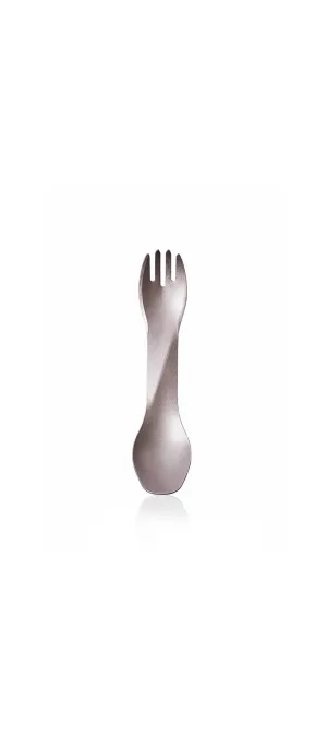GoBites Ti-Uno - Titanium Metal Spork Utensil