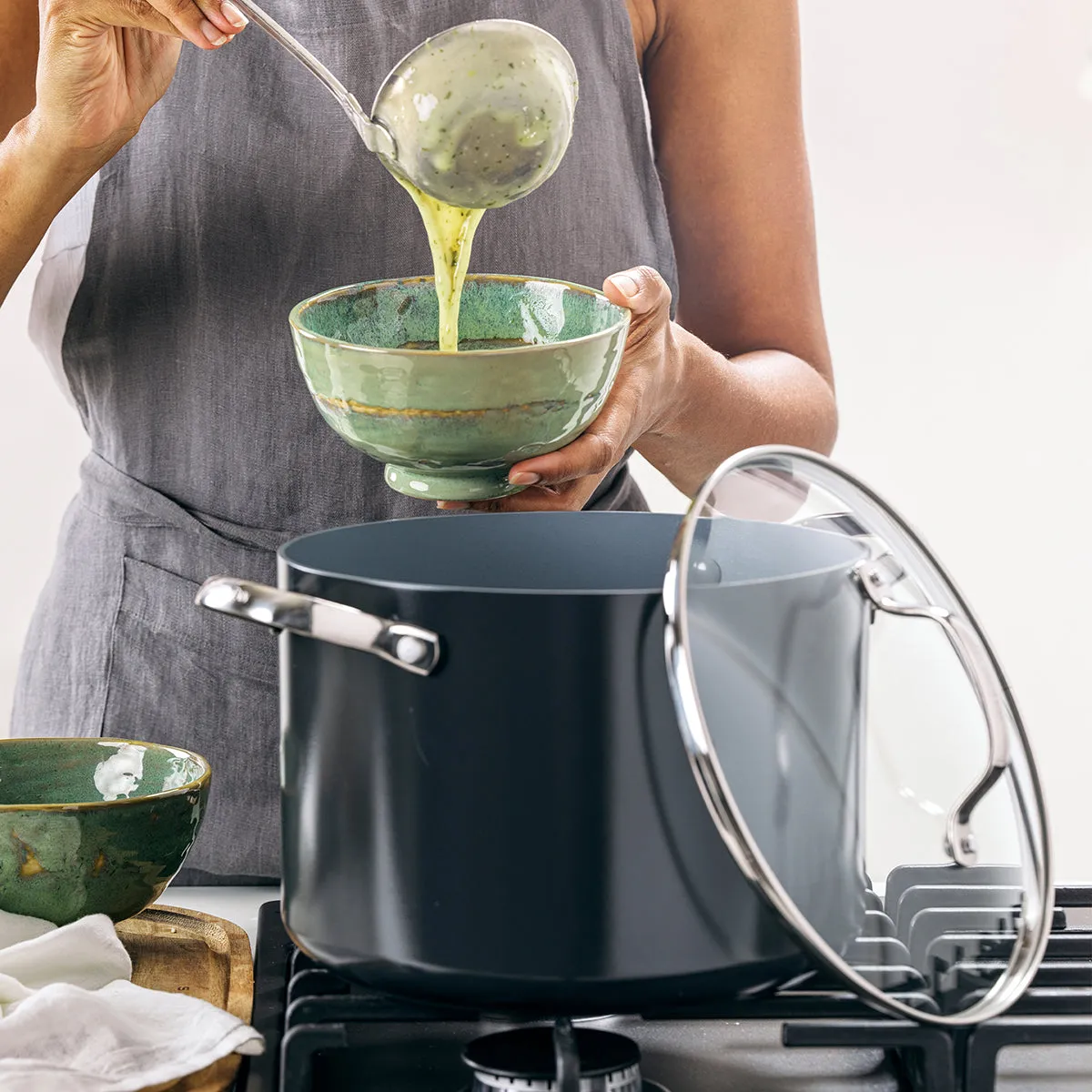 Greenpan - Valencia Pro Nonstick Stockpot, 8 Quart