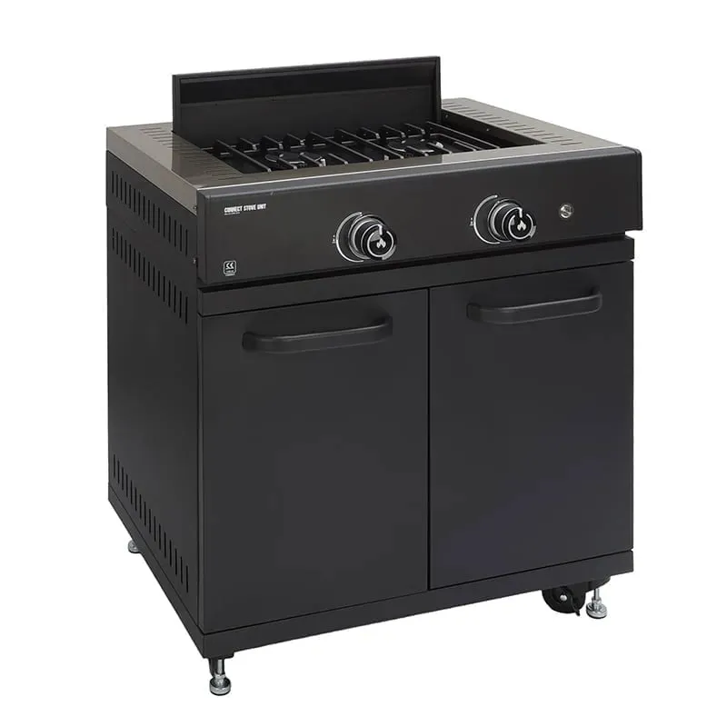 GRLLR Outdoor Kitchen Kamado Stove and Open shelve