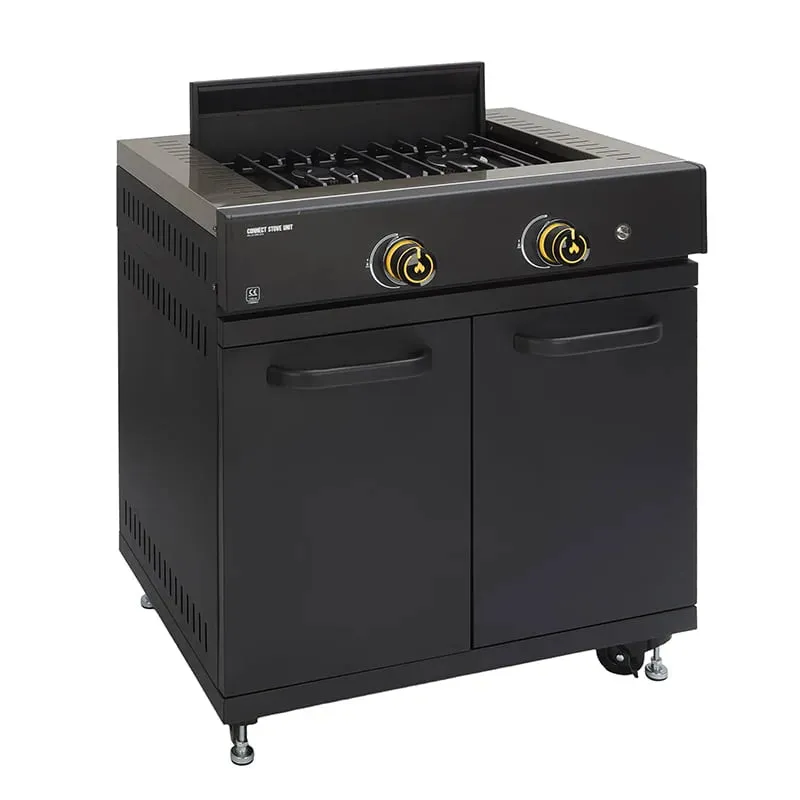 GRLLR Outdoor Kitchen Kamado Stove and Open shelve