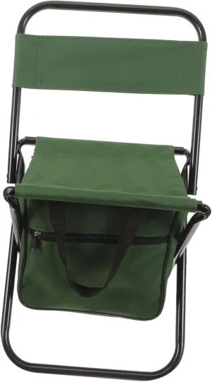 Happyyami Portable Folding Fishing Chair Lightweight Ergonomic Outdoor Stool for Camping Travel and Picnics Durable Design with Convenient Storage for Resting Anywhere