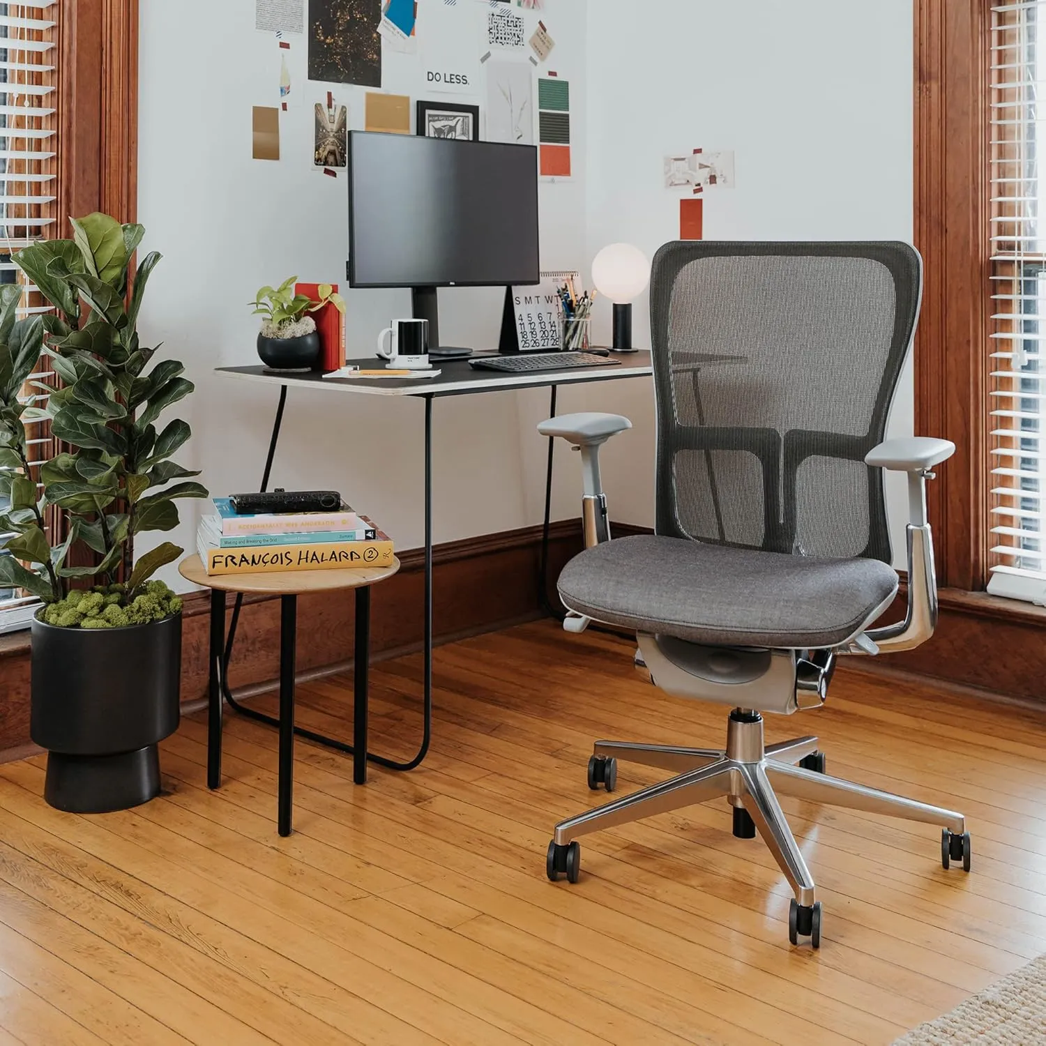 Haworth Zody Standard Posture Mesh Office Chair – Ergonomic Desk Chair with Pneumatic Seat Height Adjustments and Forward Tilt Option - with Lumbar Support (Cement)