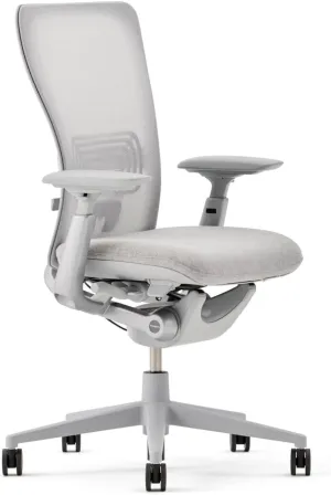 Haworth Zody Standard Posture Mesh Office Chair – Ergonomic Desk Chair with Pneumatic Seat Height Adjustments and Forward Tilt Option - with Lumbar Support (Cement)