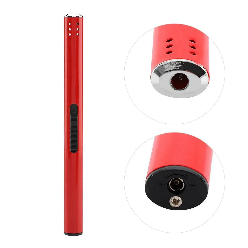 HULIANFU Metal Torch Lighter Outdoor Barbecue Charcoal Gas Cooker Butane Torch Soplete Cocina Stove Lighter Kitchen Igniter Gun Lighter