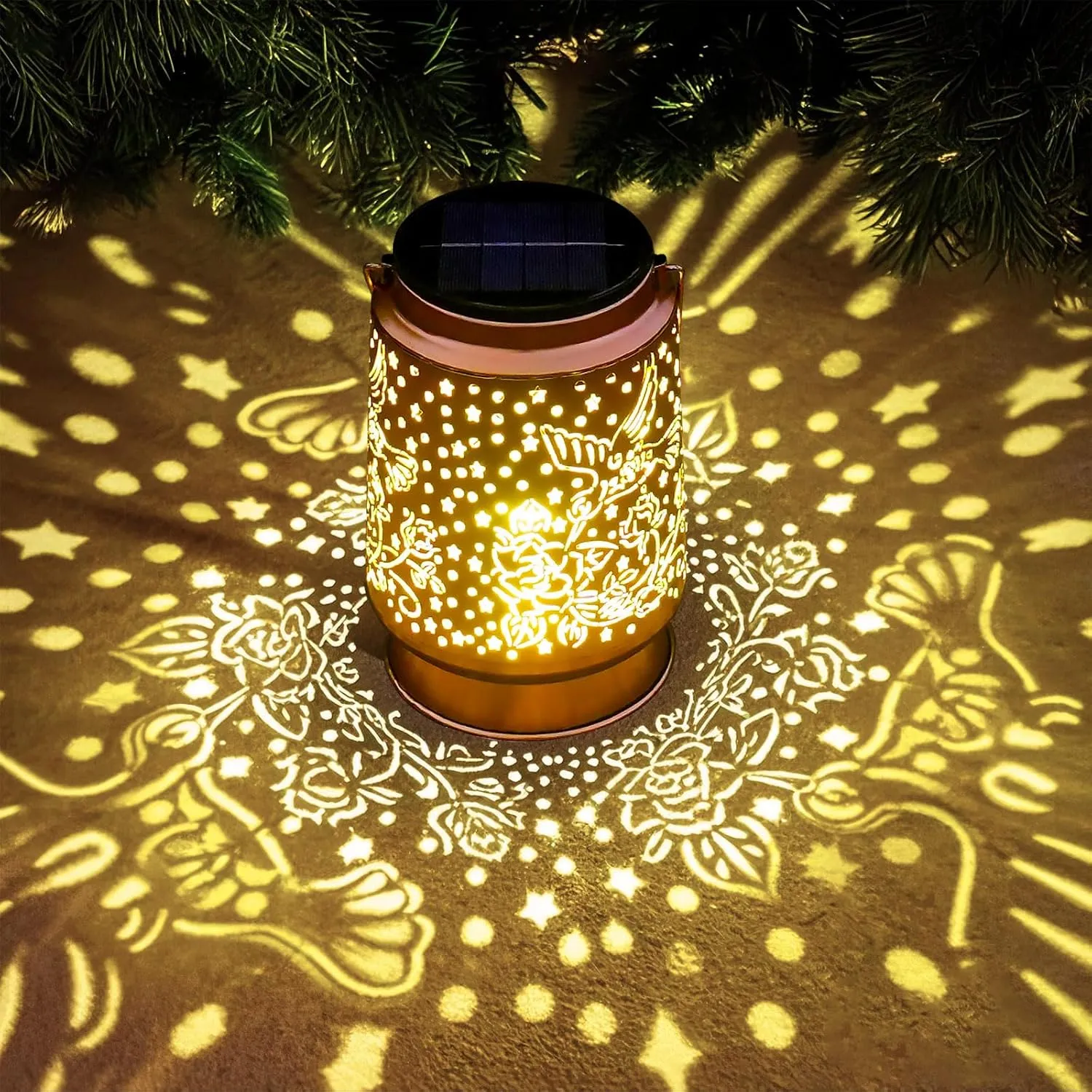Hummingbird Solar Lanterns Outdoor Waterproof Large Solar Lantern with 2000mAh Battery, Solar-Powered Garden Decor for Yard, Patio, Backyard - Birthday Mothers Day Gifts for Women, Mom, Grandma