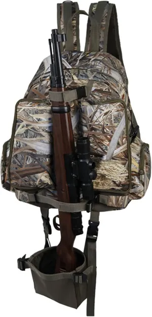 Hunting Backpack Outdoor Sports Gear Durable Hunting Pack with Bow and Rifle Carry System for Camping Hunting Hiking Climbing Fishing Camouflage Backpack,A,M