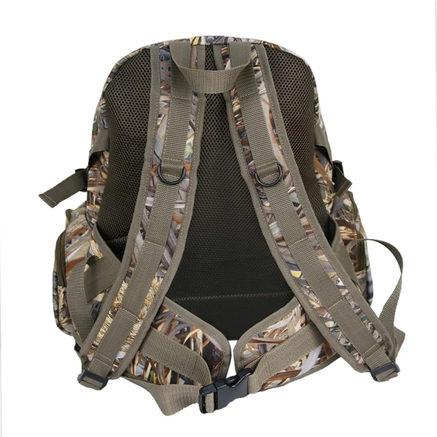 Hunting Backpack Outdoor Sports Gear Durable Hunting Pack with Bow and Rifle Carry System for Camping Hunting Hiking Climbing Fishing Camouflage Backpack,A,M