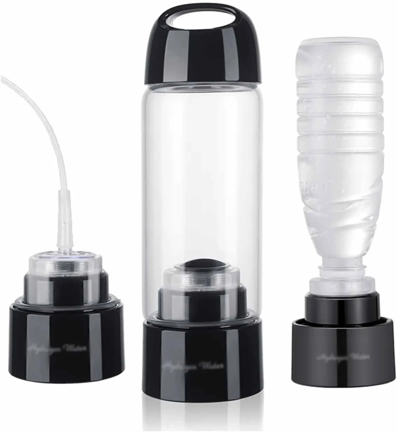 Hydrogen Generator Water Bottle, Portable H2 Cup Inhalation Machine, SPE PEM Electrolysis Water Ionizer Breathe, 3000-4000PPB High Concentration