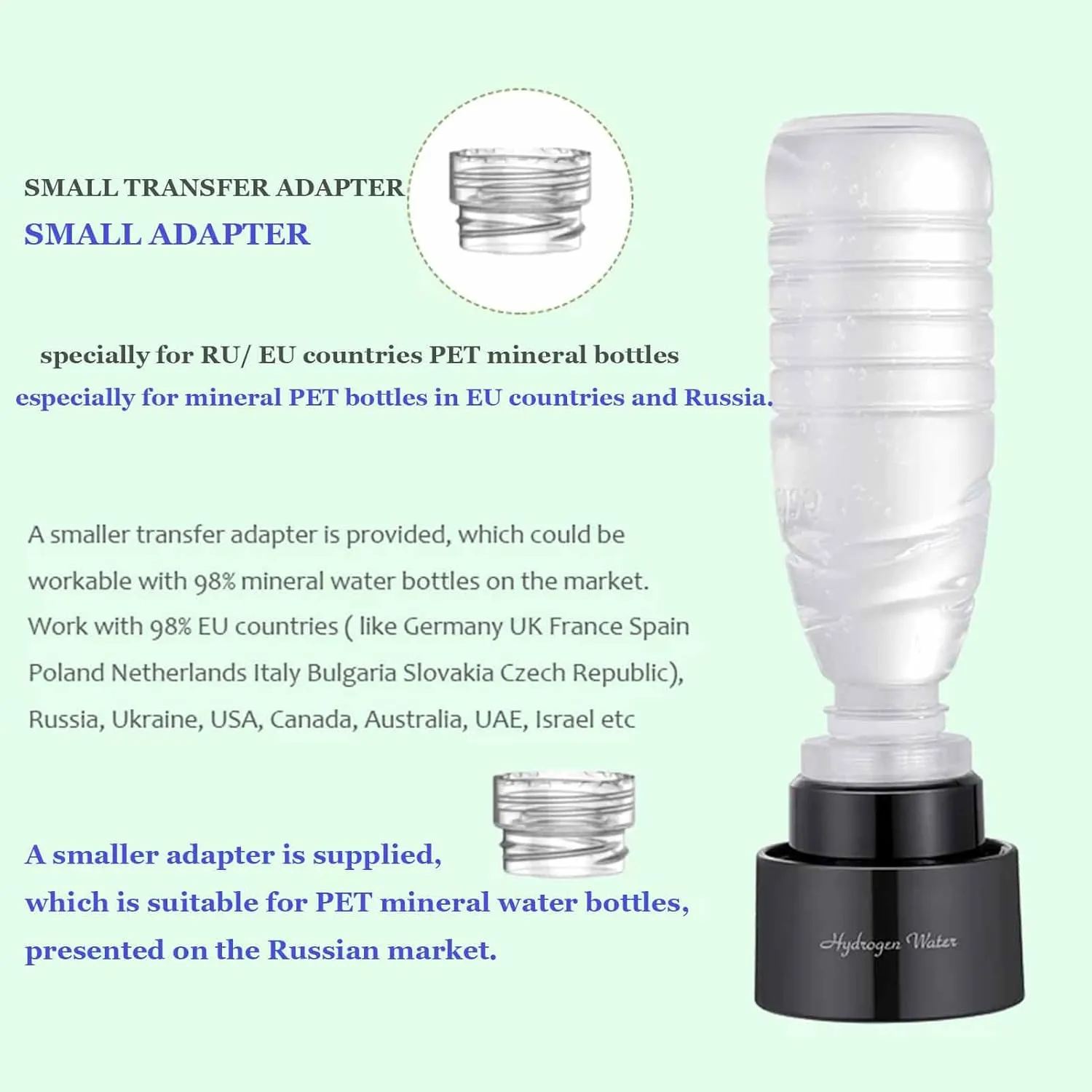 Hydrogen Generator Water Bottle, Portable H2 Cup Inhalation Machine, SPE PEM Electrolysis Water Ionizer Breathe, 3000-4000PPB High Concentration