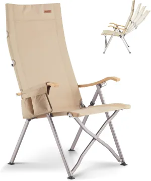 ICECO Adjustable Camping Chairs for Adults, Foldable High Back Camping Chair, Portable Folding Chairs for Outside, Reclining Outdoor Chair with Storage Bag, 400LBS, 10 Years Warranty