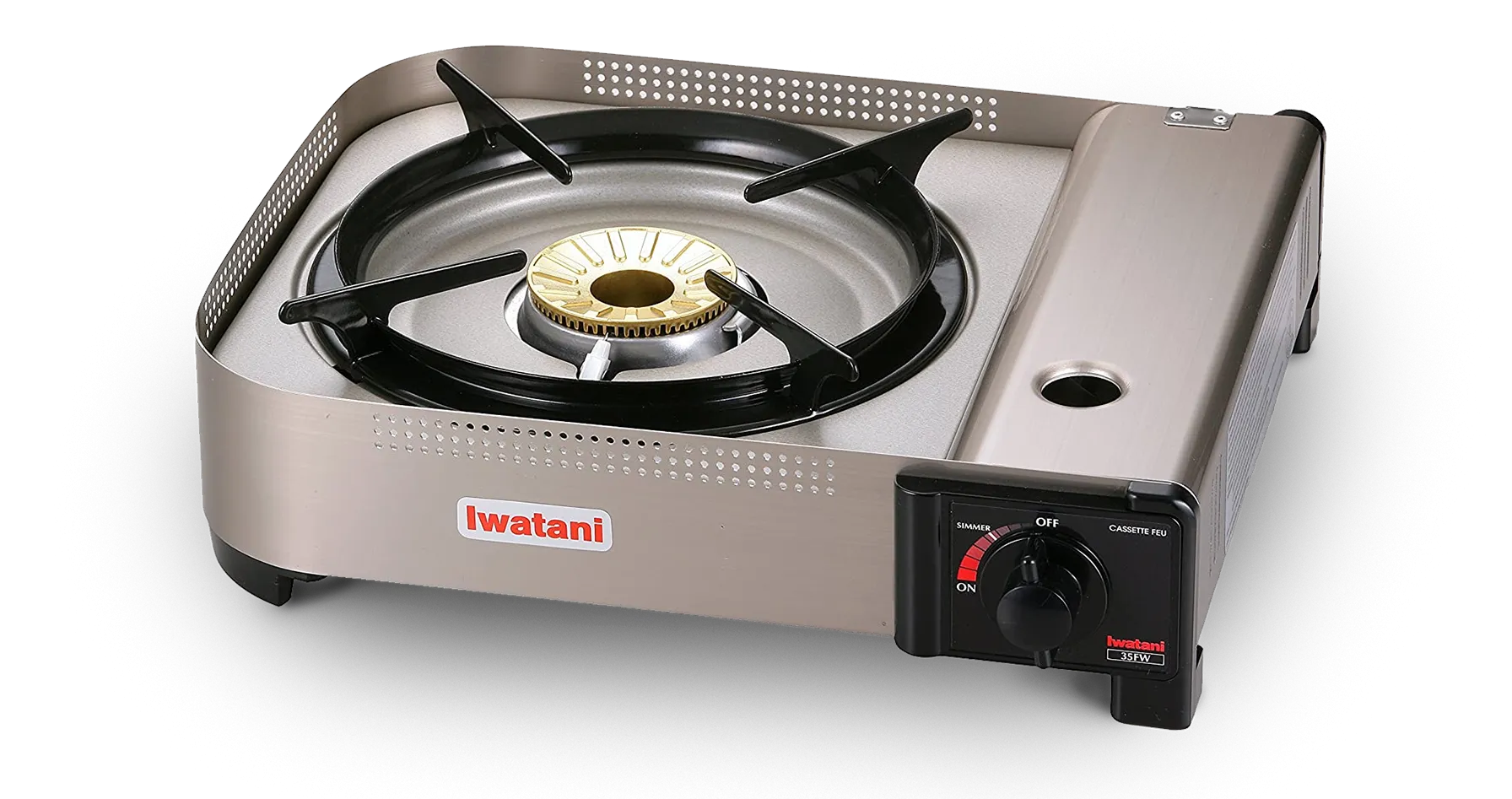 Iwatani 35FW Portable Butane Stove, High Powered with Double Windbreaker