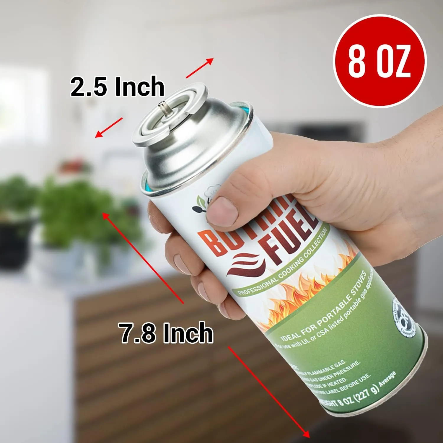 Jo Chef Butane Fuel Canister – Pure Refined Butane Gas Cylinder for Camping Stove, Portable Burners, Blow Torch Head, BBQ, Lighters & DIY Tools