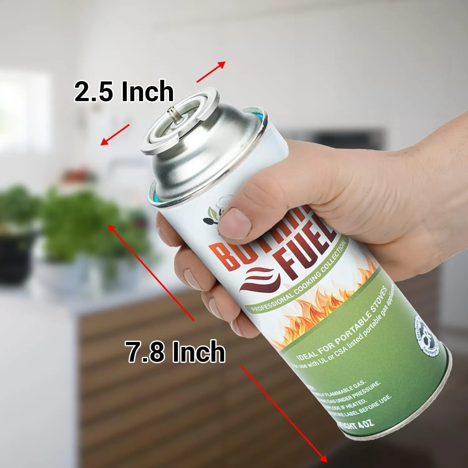 Jo Chef Butane Fuel Canister – Pure Refined Butane Gas Cylinder for Camping Stove, Portable Burners, Blow Torch Head, BBQ, Lighters & DIY Tools