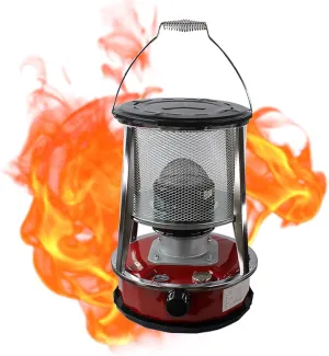 Kerosene Stove Indoor,With Storage Bag and 5 Wicks,Portable Petroleum Stove,Without Electricity Outdoor Camping Tent Paraffin Heater,Kerosene Stove Burner for Heating and Cooking,4.6L-Red